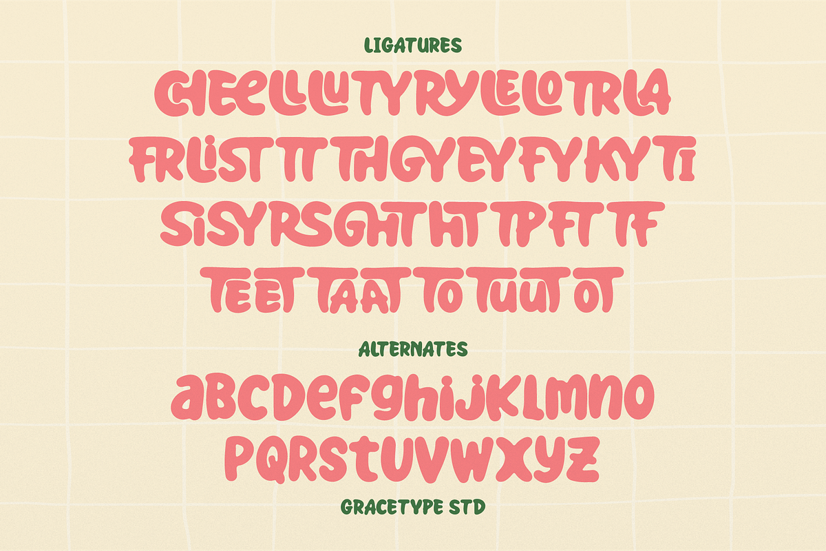 Super Funky | Playful Hand Drawn, a Handwritten Font by gracetype_studio (Photo 12 of 12)