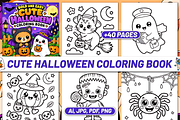 BOLD EASY CUTE HALLOWEEN COLORING, a Seasonal Illustration by Design Station (Thumbnail 1 of 4)