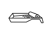 Paint Roller Tray Icon Silhouette, an Icon by hafijul (Thumbnail 7 of 10)
