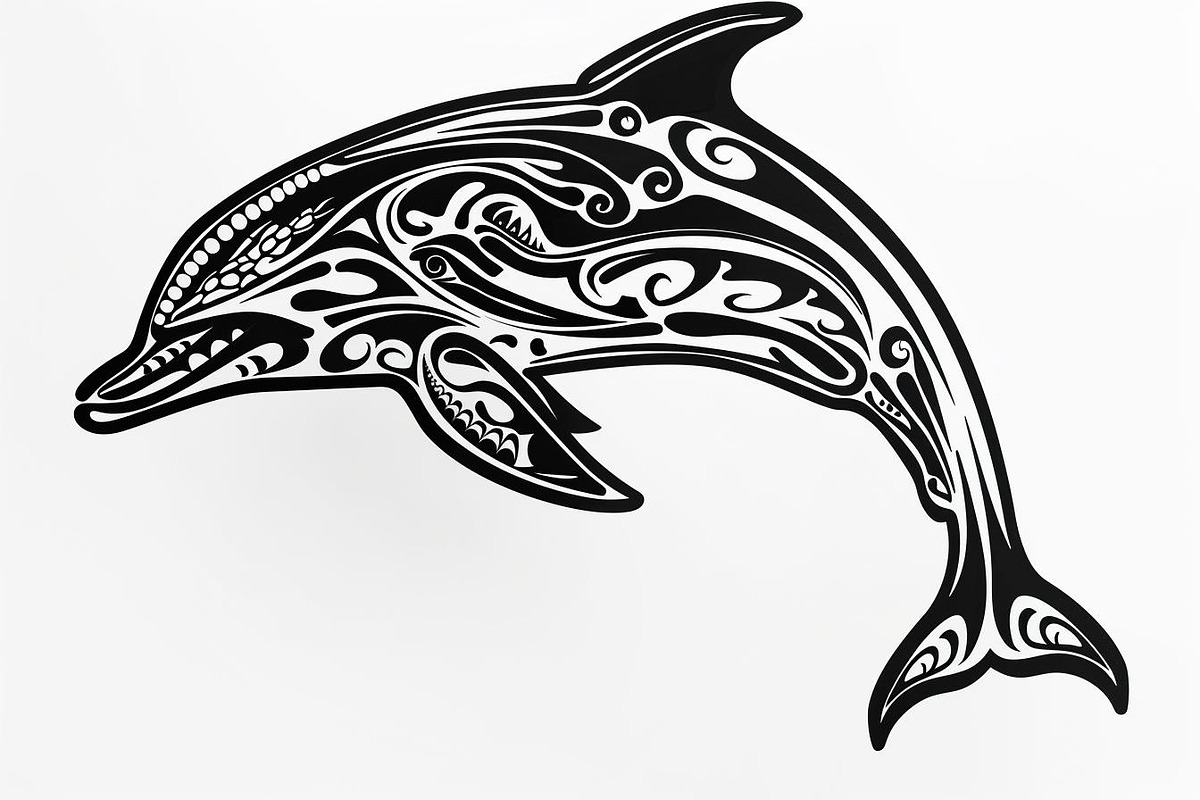 Tribal Dolphin Laser Cut Bundle, a Graphic by balal (Photo 10 of 16)
