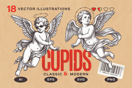 Classic & Modern Vector Cupids