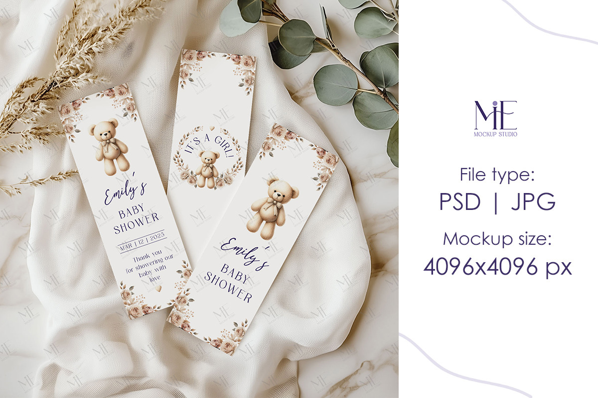 Bookmark Photo Strip Mockup Set PSD, a Mockup by Mie Mockup Studio (Photo 3 of 9)