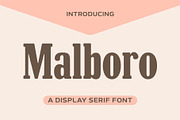 Malboro Font - Serif Font, a Serif Font by ariodsgn (Thumbnail 1 of 10)