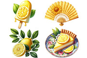 Cozy Yellow Summer Clipart, an Illustration by Pixels.Craft (Thumbnail 9 of 10)