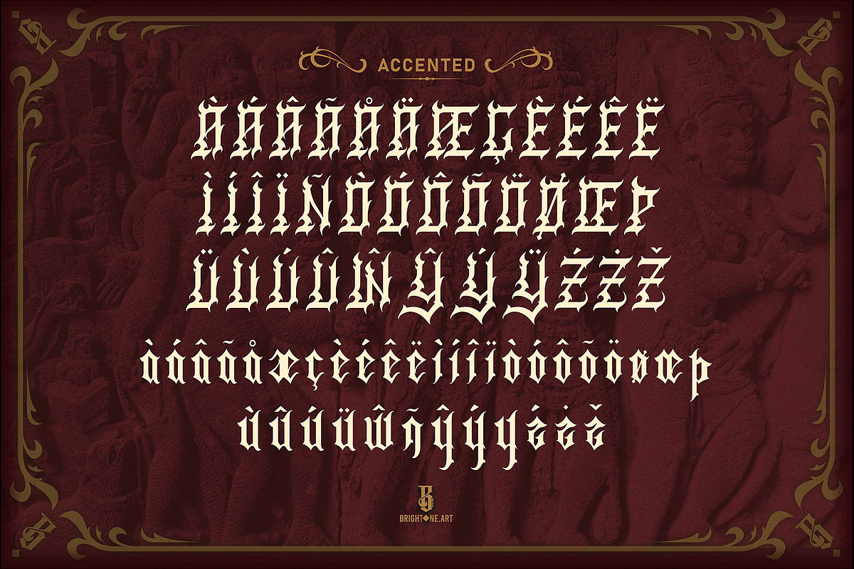 Rogusta - Blackletter Font, a Blackletter Font by Brightone (Photo 4 of 8)