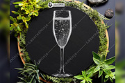 Wine Glass Champagne Luxury Drink, a Background Graphic by LaseredNinja (Thumbnail 6 of 7)