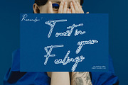 CS Sonya Pixel, a Script Font by Craft Supply Co. (Thumbnail 3 of 8)