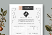 Creative Resume Template for MS Word, a Resume Template by Botanica Paperie (Thumbnail 1 of 6)