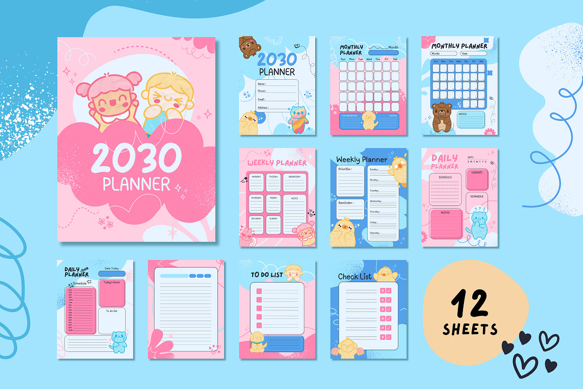 Canva Daily Planner Template, a Design Template by TemplateCastleStore (Photo 4 of 6)