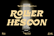 Roller Hesoon - Retro Font, a Font by TypeClassHeroes (Thumbnail 1 of 15)