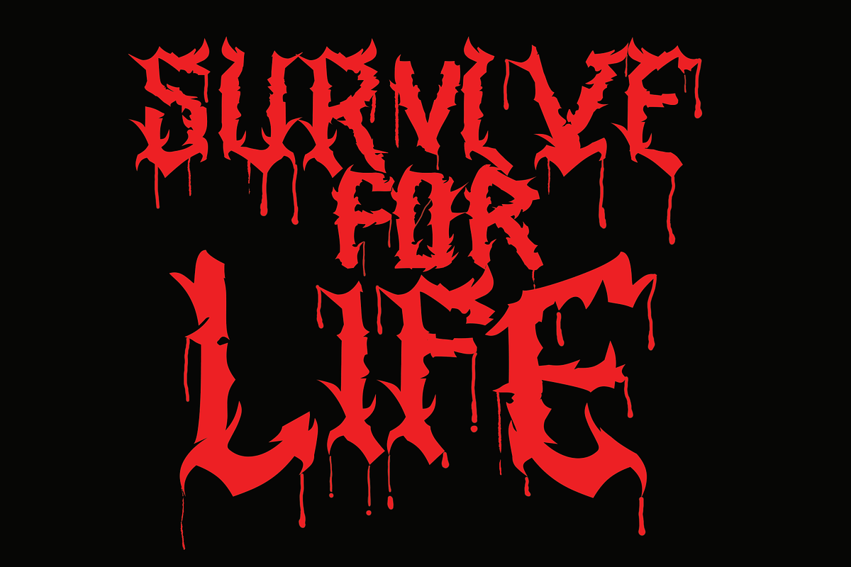 Gresick Death metal, a Blackletter Font by Hello Good Studio (Photo 5 of 8)