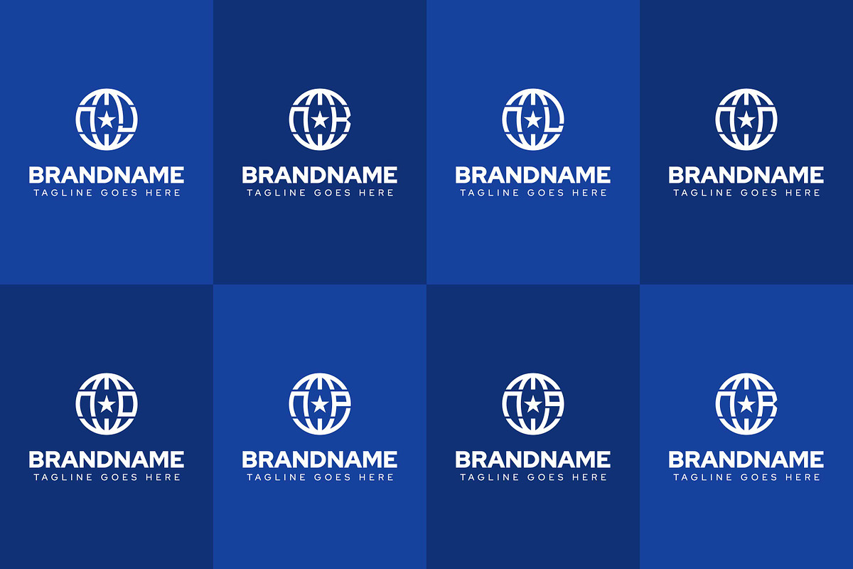 Letters NJ NK NL NN NO NP NQ NR Logo, a Branding & Logo Template by Pray Art Design Studio (Photo 2 of 2)