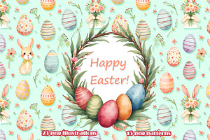 Happy Easter Clipart Collection