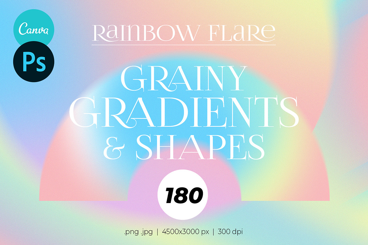 Rainbow Holographic Gradients, an Object Graphic by Julie&Taily (Photo 1 of 21)
