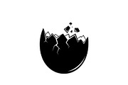 50 Cracked Egg Shell Silhouette, an Illustration by musafir_fashion (Thumbnail 15 of 55)