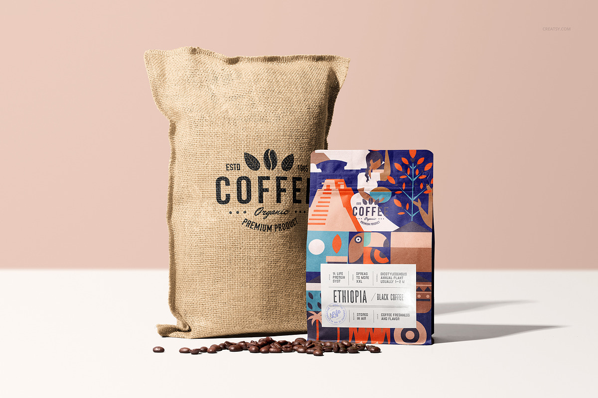 Coffee Bag Mockup Set, a Product Mockup by creatsy5 (Photo 7 of 15)