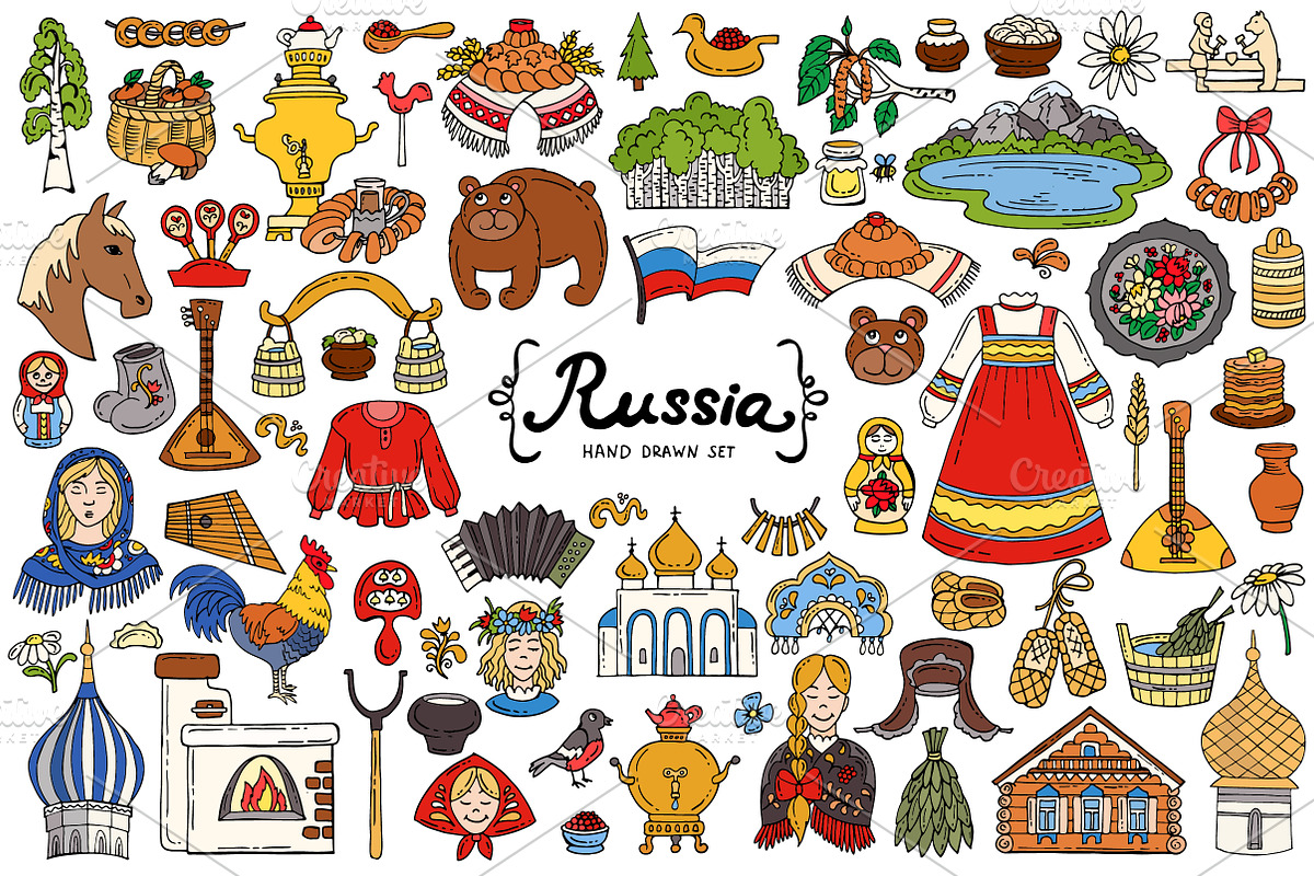 Set on the theme of Russia, an Object Graphic by Olga Chuklay (Photo 1 of 2)