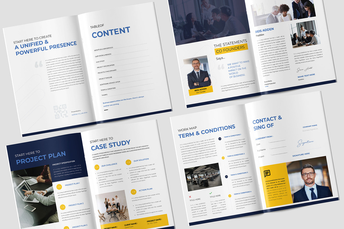 Project Business Proposal Template, a Brochure Template by TMint Play (Photo 2 of 8)