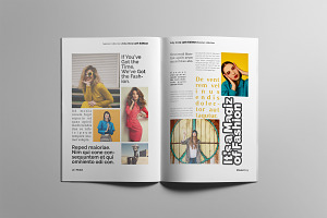 Fashion Magazne Layout Template