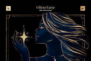 Procreate Glitter Texture Brushes, a Brushes & More by pixelbuddha.net