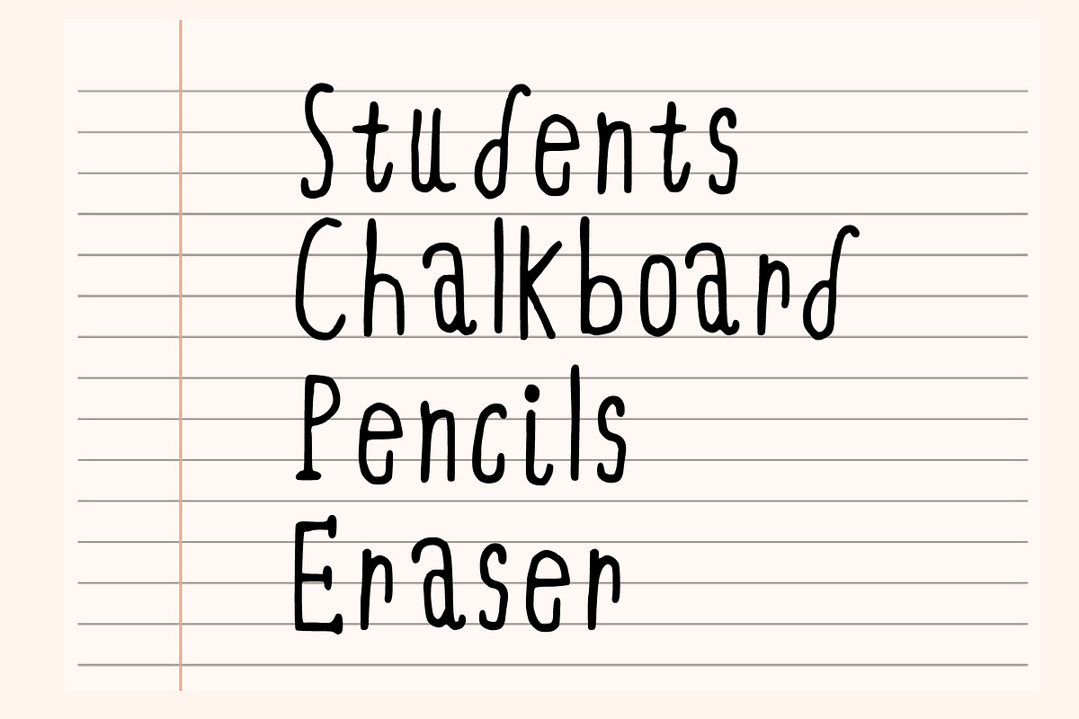 Yearbook - A Handmade Typeface, a Handwritten Font by PlayFont Studio (Photo 3 of 5)