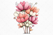 Whimsical Floral Spring Clipart, an Illustration by Craft Nest (Thumbnail 9 of 11)