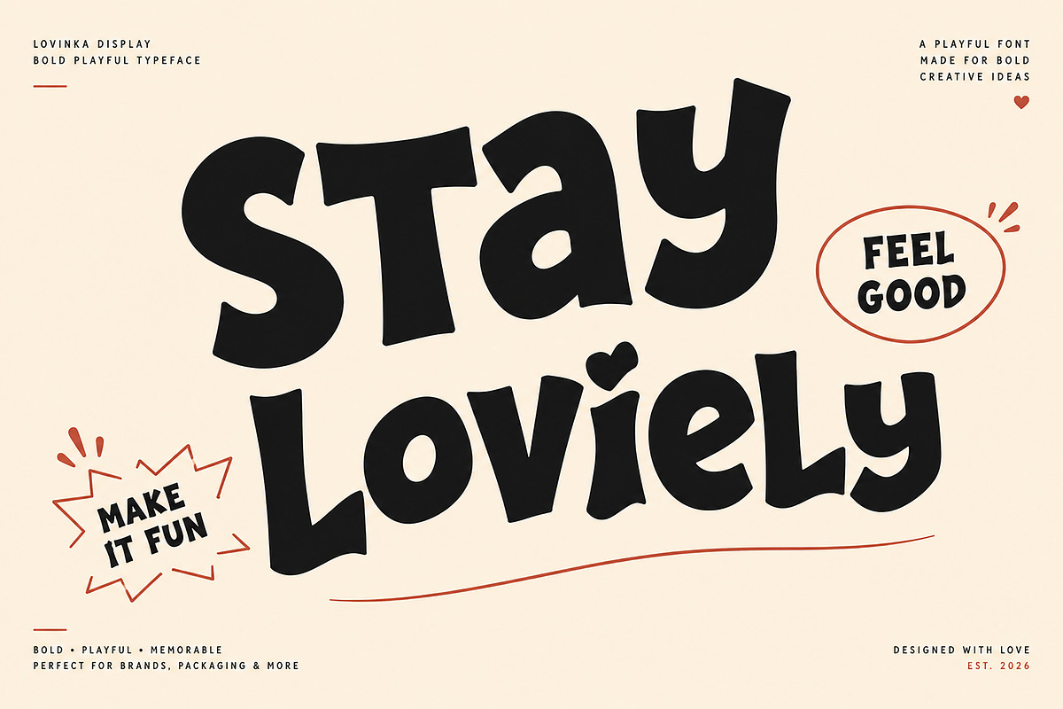 Lovinka Display – Bold Display Font, a Slab Serif Font by Wow Magic (Photo 4 of 5)