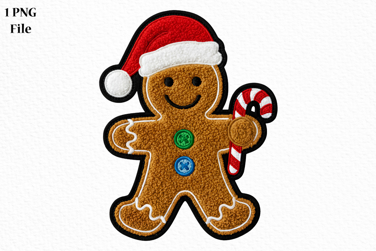 Christmas Gingerbread Man Png, an Illustration by Canvas Craft (Photo 1 of 6)