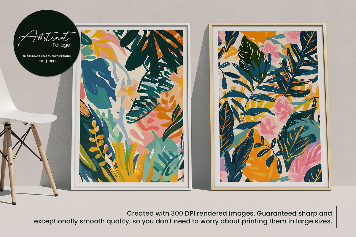 103.Abstract Foliage, a Background Graphic by Vibrand Studio (Photo 4 of 9)