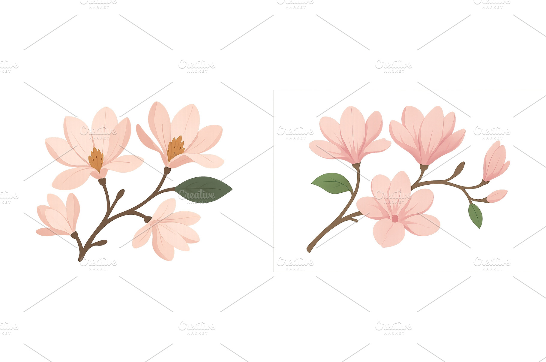 Elegant magnolia blossoms in soft, a Nature Photo by ZinetroN