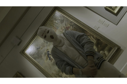 A man in balaclava at the art, an Arts & Entertainment Photo by Media Whale Stock