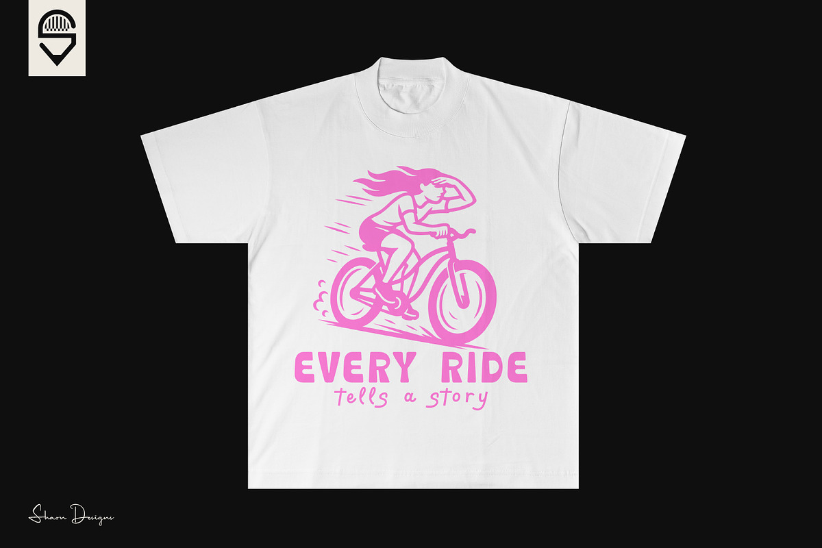 Bicycle Riding Motivation T-shirt, a Graphic by shaondesigns (Photo 5 of 6)