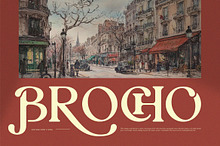 Brocho || Vintage Retro Serif Font