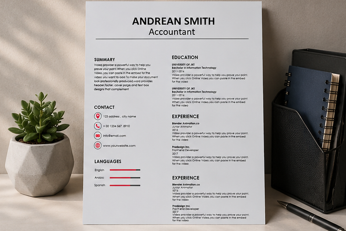 MODERN RESUME TEMPLATE (R16), a Resume Template by dulchaer29 (Photo 2 of 4)