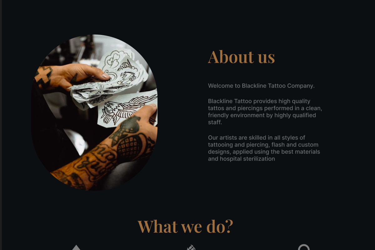 Tattoo Studio Branding & Website, a Branding & Logo Template by WebDesignDaria (Photo 2 of 4)