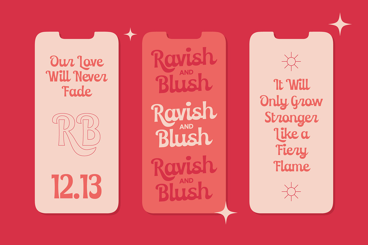 Relonda – Groovy Retro Display Font, a Script Font by Tiptop Graphic (Photo 9 of 10)