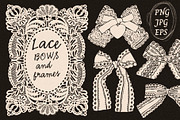 Lace Bows and frames, a Decorative Illustration by Twisted Tail (Thumbnail 1 of 10)