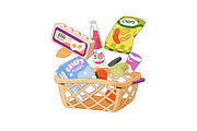 Grocery baskets for shopping food, a Food Illustration by PaperTrident (Thumbnail 2 of 9)