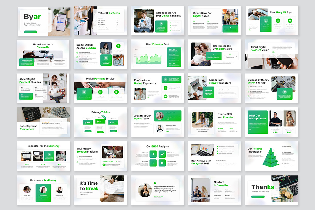 Byar E-Wallet Digital Payment PPT, a Presentation Template by kerismaker (Photo 8 of 10)