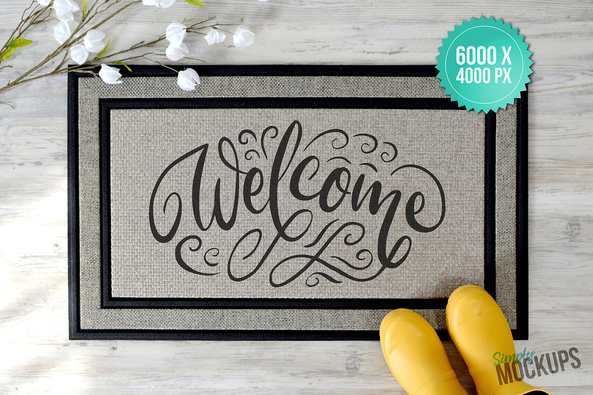 Sublimation Doormat Mockup, a Product Mockup by Simply Mockups (Photo 2 of 2)