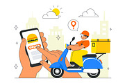 10 Online Food Delivery Apps, a Food Illustration by denayunebgt (Thumbnail 4 of 4)