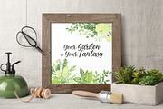 Green Dreams. Design kit watercolor, a Texture Illustration by NataliVA (Thumbnail 8 of 8)