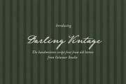 Darling Vintage Handwritten Font, a Script Font by Calamar Studio (Thumbnail 1 of 15)