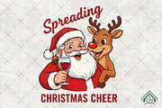 Spreading Christmas Cheer PNG, an Illustration by Craft Nest (Thumbnail 1 of 6)