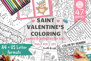 Saint Valentine's Coloring Games