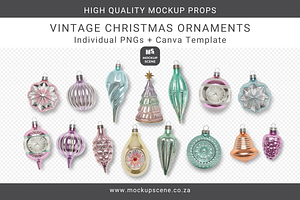 Vintage Christmas Ornaments Objects