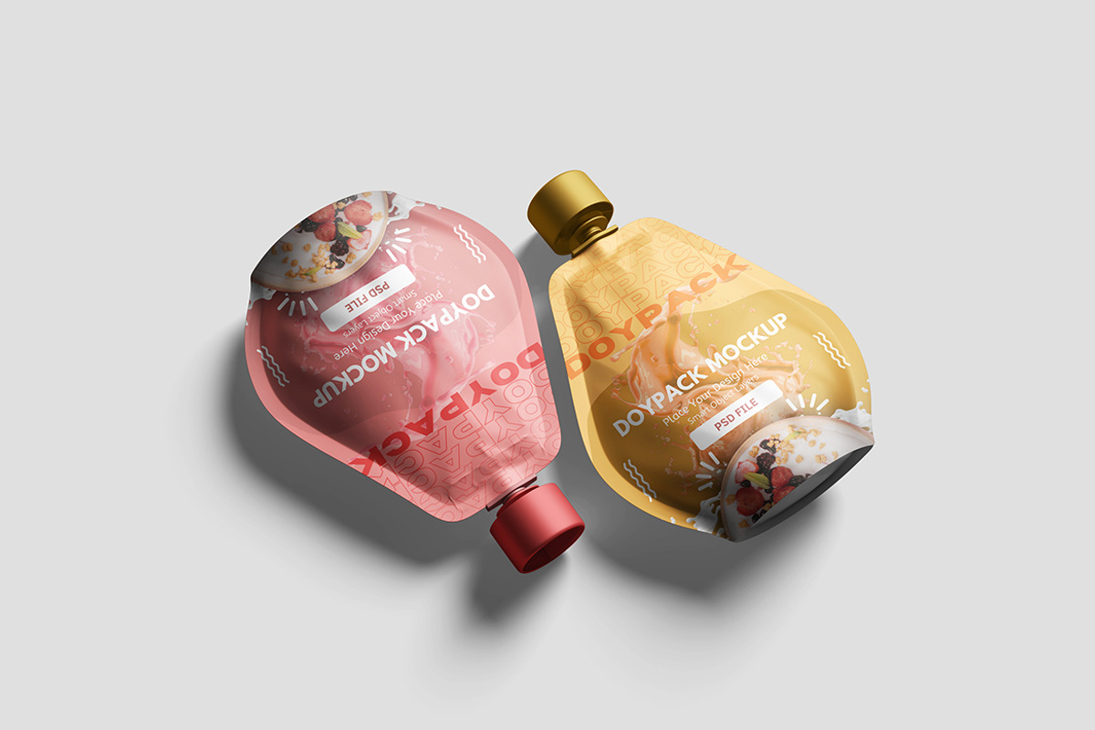Doypack Mockup For Packaging, an Advertising Mockup by bimockup (Photo 4 of 6)