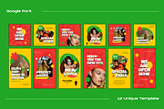 Mangoo Retro Instagram Template, a Social Media Template by Shinra Labs (Thumbnail 5 of 6)