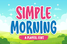 Simple Morning a Playful Font