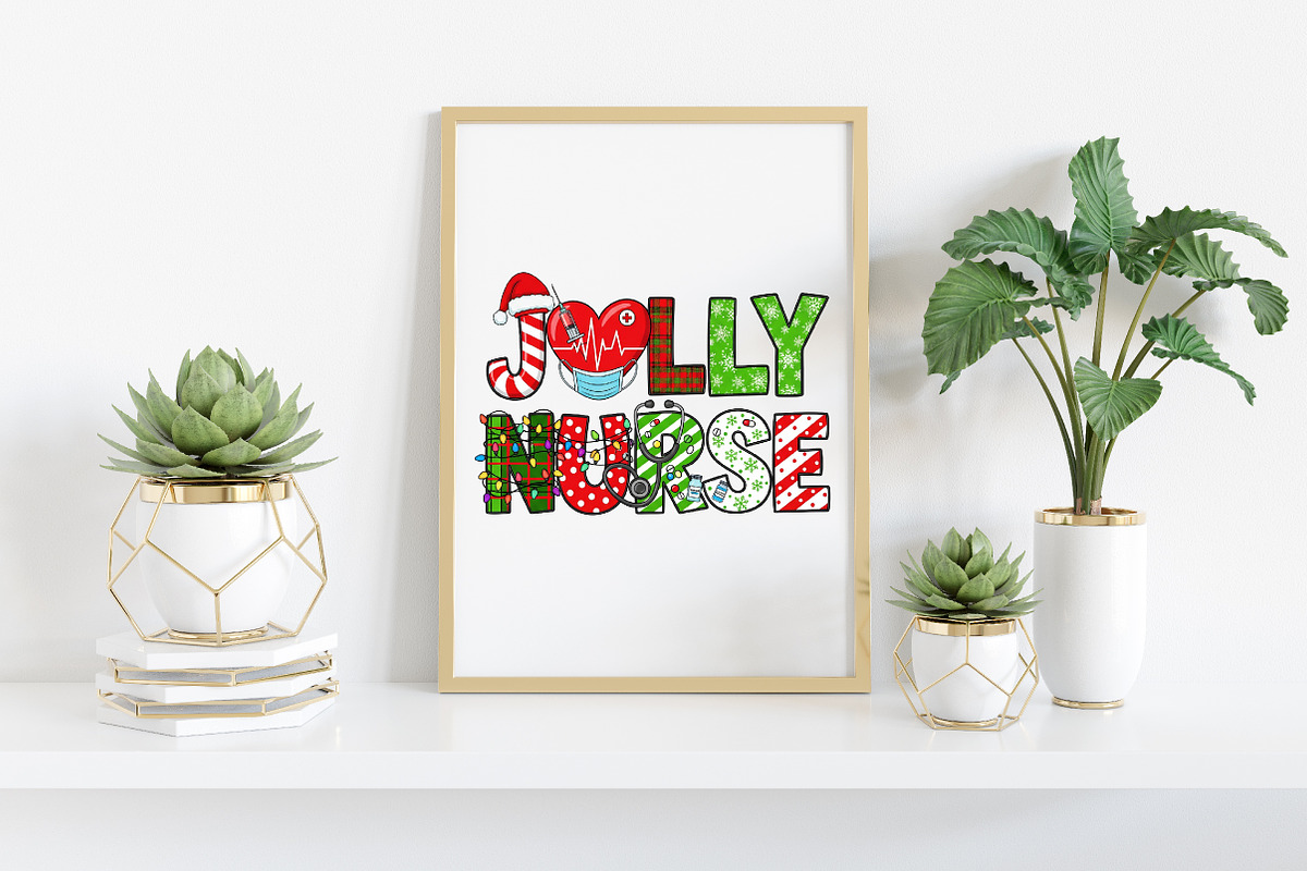 Christmas Jolly Nurse Png, an Illustration by Craft Nest (Photo 5 of 6)